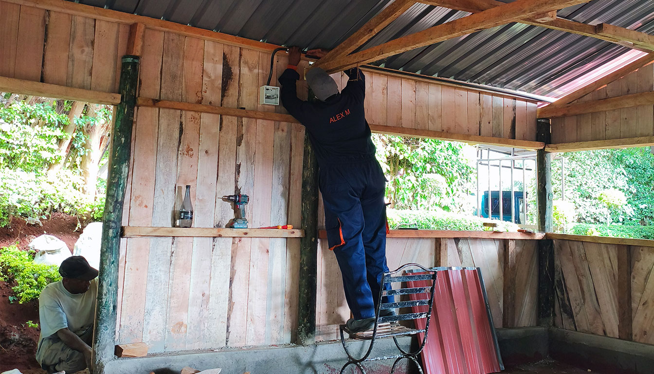 Solar panel installation